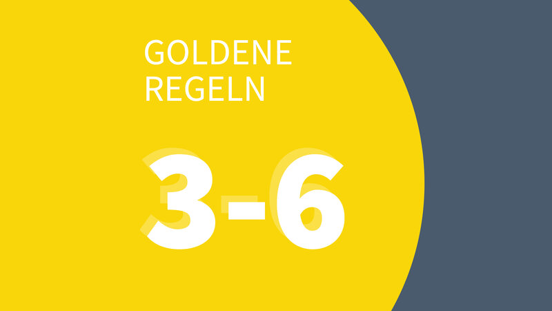 Grafik zu Goldenen Regeln für 3- bis 6-Jährige