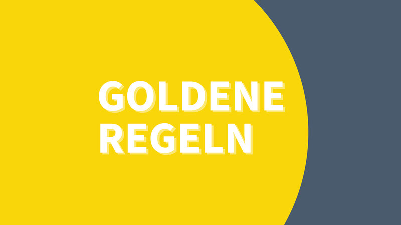 Titelbild der Goldenen Regeln
